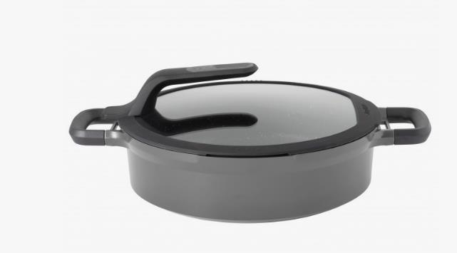 Berghoff Gem Virgo Gri 28Cm Sığ Pilav Tenceresi