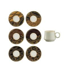Sandro Moreno Duble Kahve Fincan Seti 1453 Yzk Kariye 12 Parça