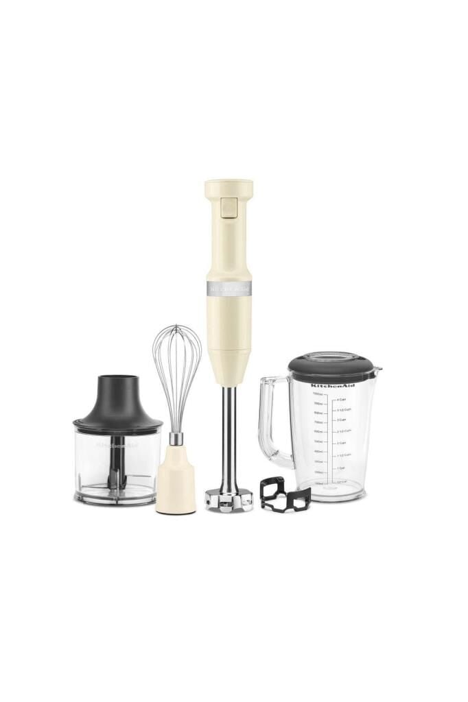 Kitchenaid Aksesuarlı El Blenderi Seti Almond Cream 5Khbv83Eac