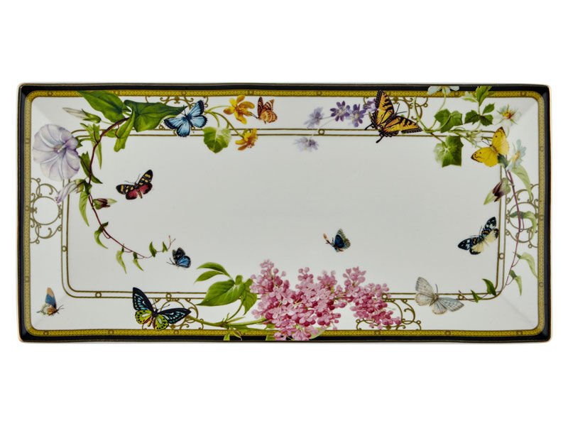 Joy Carmen Muse Garden 2Lı Buyuk Dıkdortgen Tabak 30X15 Cm