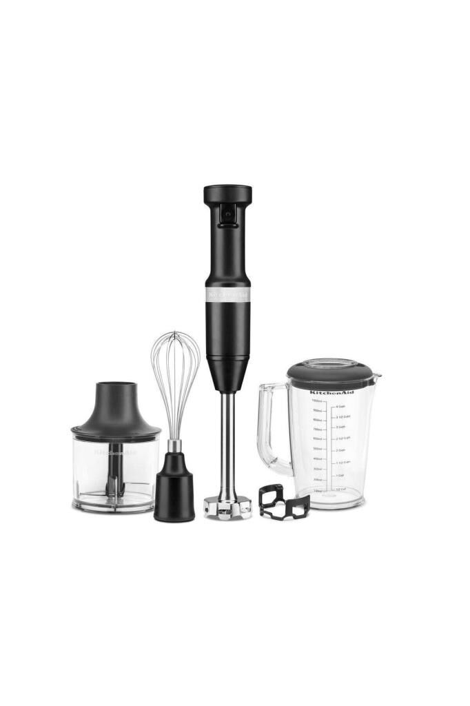 Kitchenaid Aksesuarlı El Blenderi Seti Matte Black 5Khbv83Ebm