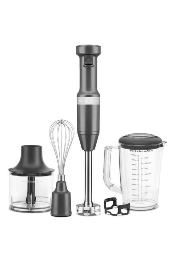 Kitchenaid Aksesuarlı El Blenderi Seti Charcoal Grey 5Khbv83Edg