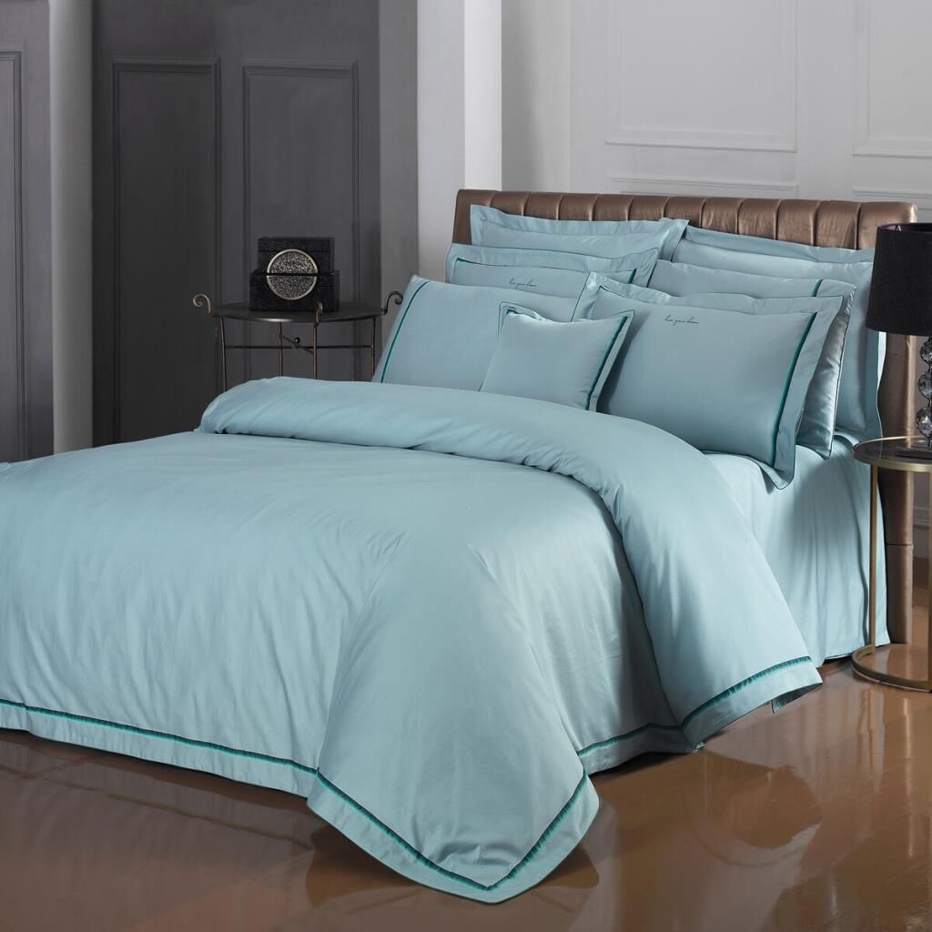 Sarev Odeo Saten Nevresim Takımı King Size , .Yeşil