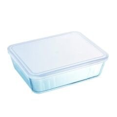 Pyrex 242P000/7046 Kapaklı Dikdörtgen Saklama Kabı 1,5L