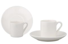 Lucky Art Leıghton 6Lı Bone Kahve Fincan Seti