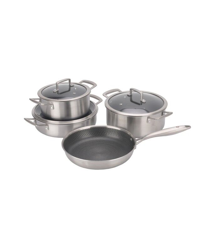 Maxx Doria Steel Fusion 7 Parça Çelik Tencere Takımı