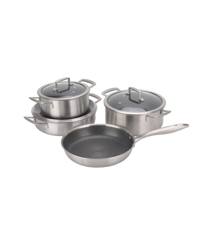 Maxx Doria Steel Fusion 7 Parça Çelik Tencere Takımı