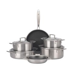 Maxx Doria Steel Fusion 10 Parça Çelik Tencere Takımı