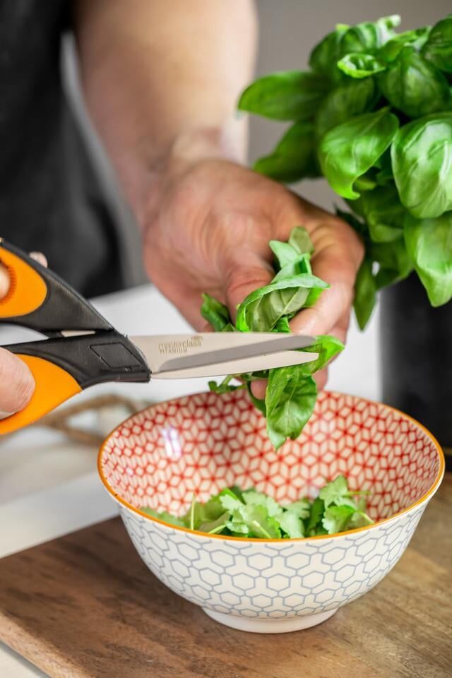 Mikasa KCBOWL06 Sırlı Seramik Kase Geometrik Mavi Desenli