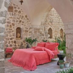 Sarev Uvercınka Cupro Nevresim Takımı Çift Kişilik , Pembe