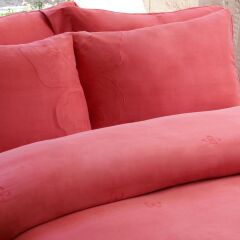 Sarev Uvercınka Cupro Nevresim Takımı Çift Kişilik , Pembe