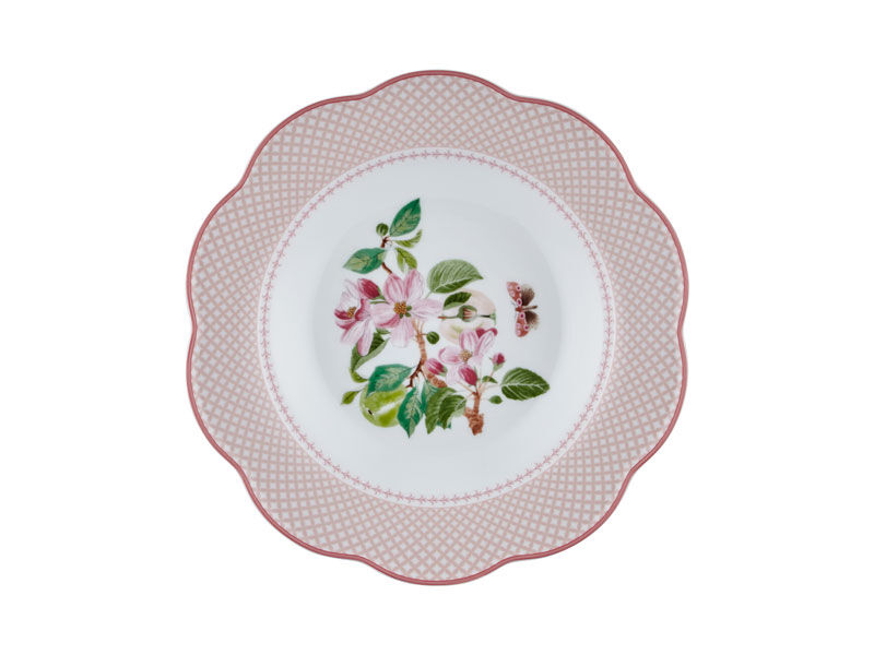 Tea Delight Horticool Pink Yemek Tabağı-Tekli