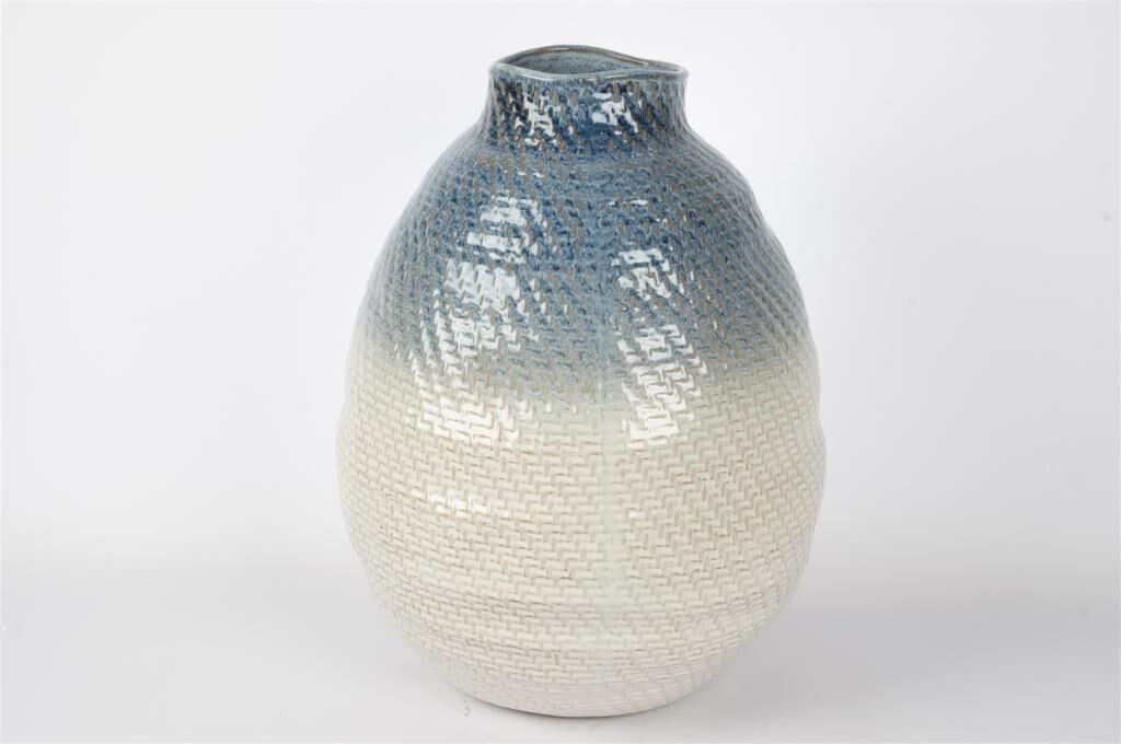 Mikasa Moor Beyaz Mavi Geçişli Seramik Küp 46x36cm