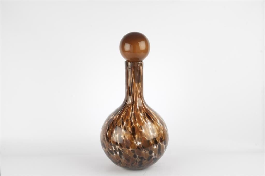 Mikasa Moor Kahverengi Desenli Cam Vazo 40x21cm