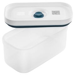 Zwilling Fresh & Save Vakumlu Yemek Taşıma Kabı, S, Plastik, Yarı Şeffaf-Akdeniz Mavisi