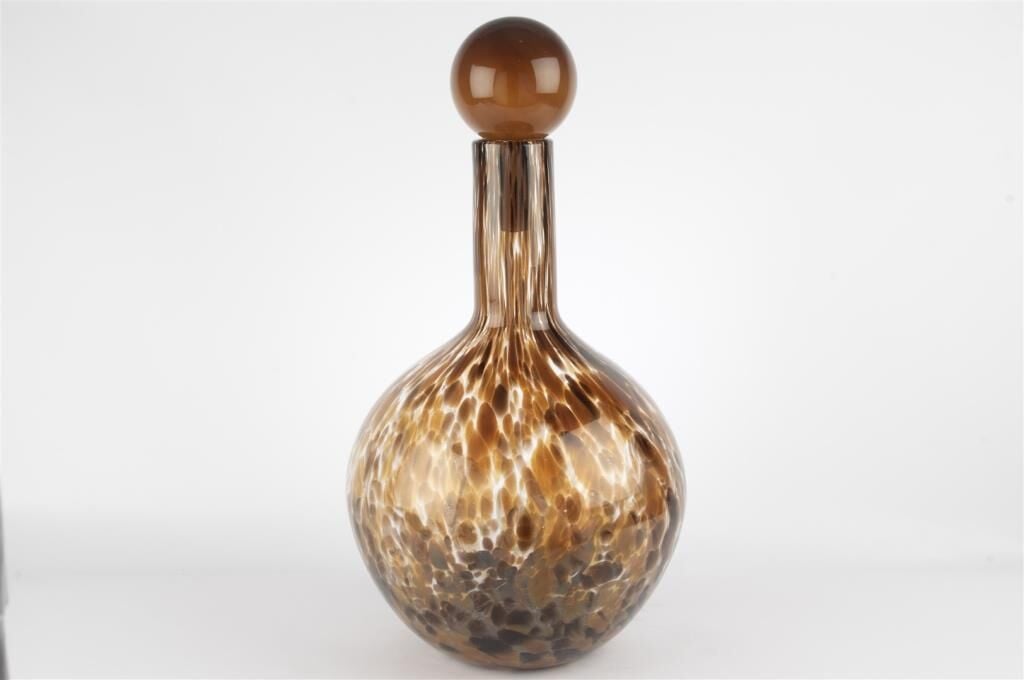 Mikasa Moor Kahverengi Desenli Cam Vazo 46x25cm