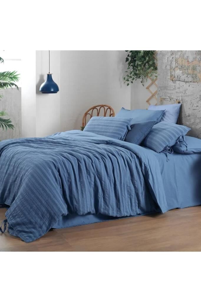 Sarev Toledo Çift Kişilik Mavi Nevresim Takımı