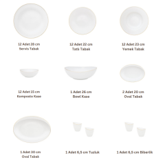 Porcel Ballet Ob 54 Parça Yemek Takımı