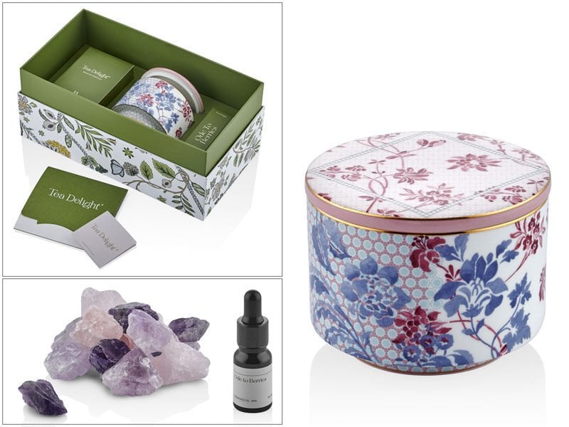 Tea Delight Regency Damask Oda Kokusu- pembe