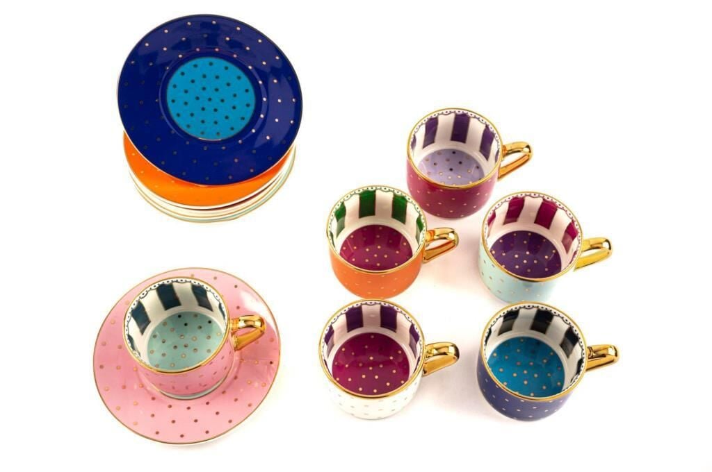 Mikasa Moor Cheerful 6'Lı Türk Kahvesi Fincanı