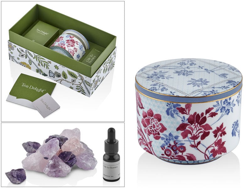 Tea Delight Regency Damask Oda Kokusu- Mavi