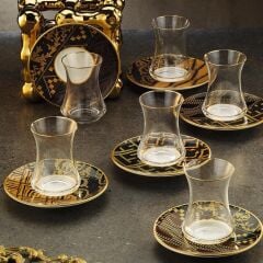 Sandro Moreno 1453 Antik Kariye 12 Parça 6 Kişilik Çay Seti 110 ml
