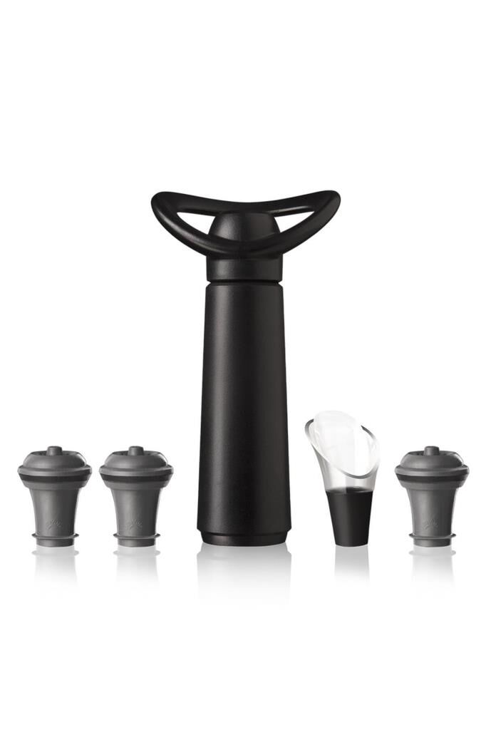 Vacu Vin Şarap Koruyucu Concerto Siyah 1 Pompa 3 Tıpa 1 Dökücü - Kutulu