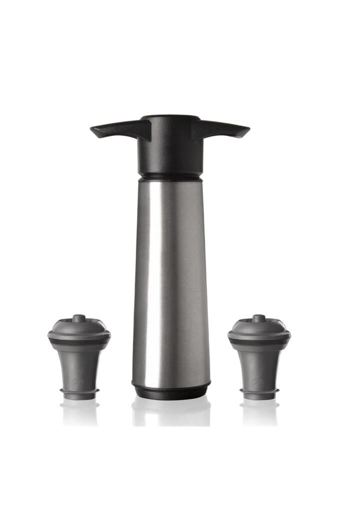 Vacu Vin Paslanmaz Çelik Şarap Koruyucu 1 Pompa 2 Tıpa - Kutulu