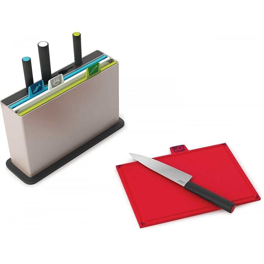 Joseph Joseph Index Bıçaklı Kesme Tahtası Seti -Gümüş 60096