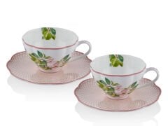 Tea Delight Horticool Pink 2li Kahve Fincanı Seti