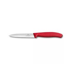 Victorinox 6.7731 10cm Kırmızı Tırtıklı Soyma Bıçağı