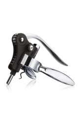 Vacu Vin Kaldıraçlı Tirbuşon Yatay, Paslanmaz Çelik, Siyah, Kutulu