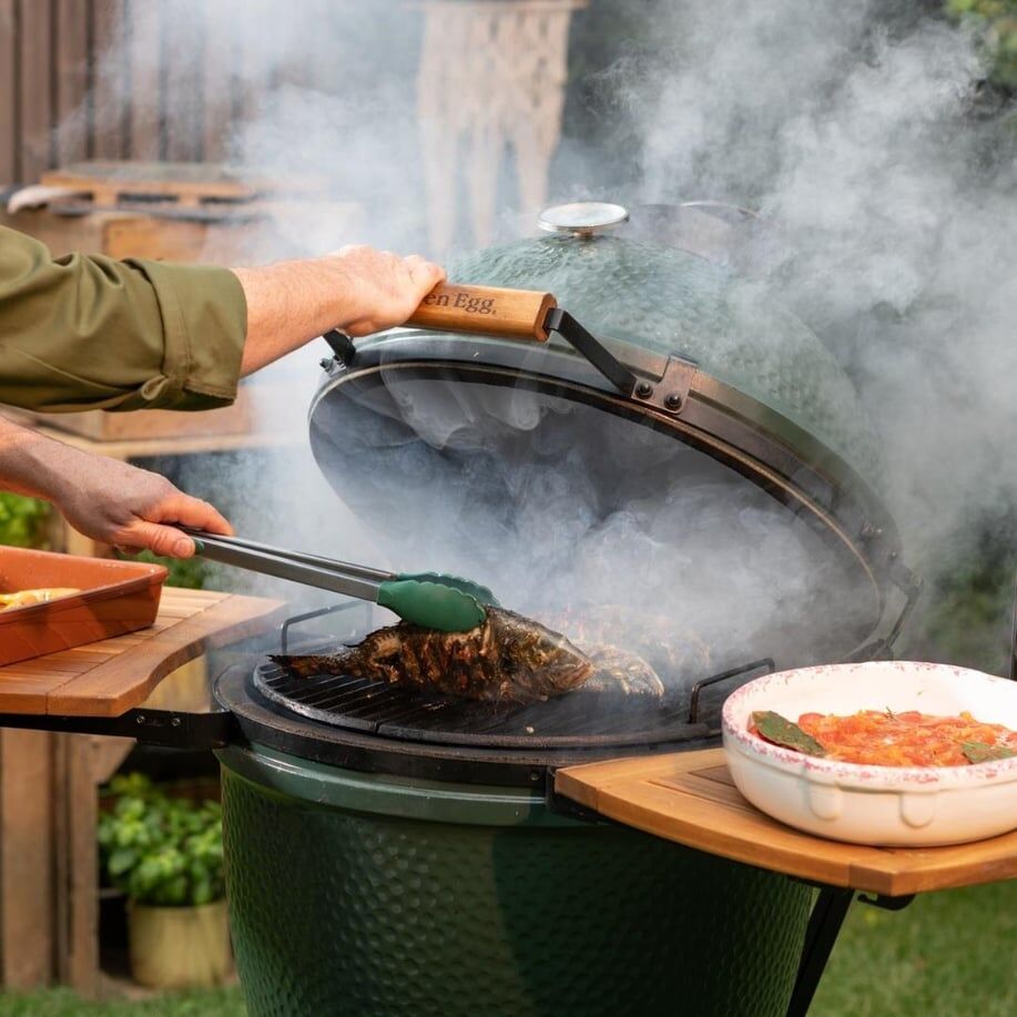 Big Green Egg Ahşap Egg Mates Yan Sehpa XL