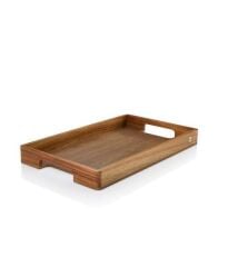 Adhoc Serve Sunum Tepsisi , akasya/ceviz 50cm x 30cm x 5 cm