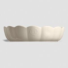 Emile Henry Madeleine Fırın Kabı Yuvarlak 27 cm Ekru / Clay