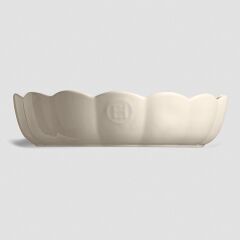 Emile Henry Madeleine Fırın Kabı Yuvarlak 27 cm Ekru / Clay