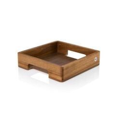 Adhoc Serve Sunum Tepsisi , akasya/ceviz 25cm x 25cm x 6 cm