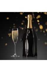 Vacu Vin Aktif Soğutucu Şampanya Siyah