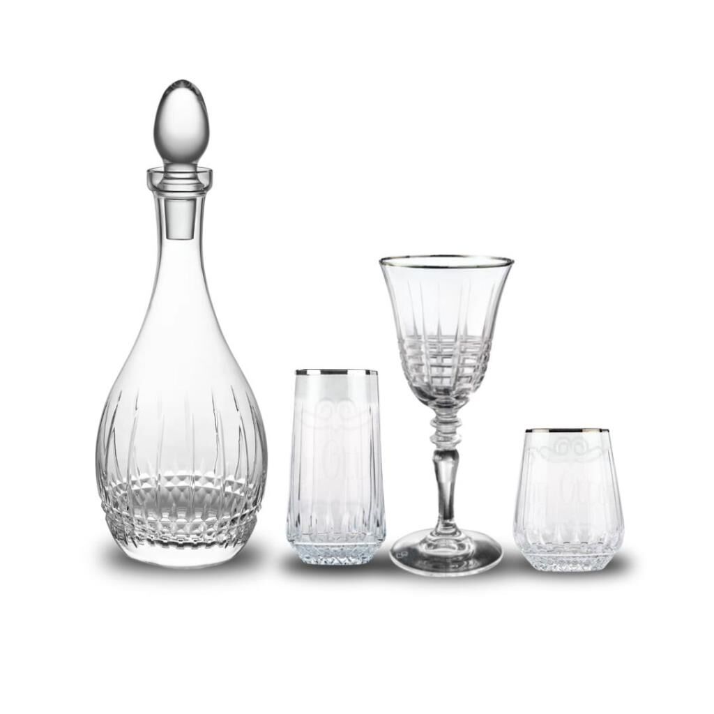 Evaliza Platin 37 Parça Su Seti 12 Kişilik