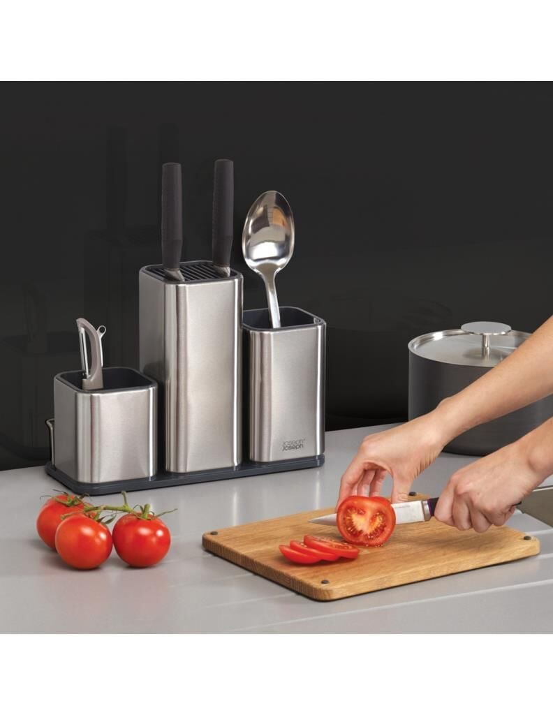 Joseph Joseph 100 Collection Counterstore Mutfak Gereçleri Sepeti Ve Kesme Tahtası Seti Paslanmaz Çelik