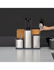 Joseph Joseph 100 Collection Counterstore Mutfak Gereçleri Sepeti Ve Kesme Tahtası Seti Paslanmaz Çelik