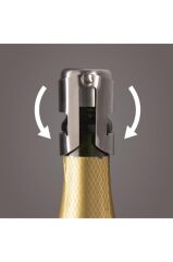 Vacu Vin Paslanmaz Çelik Şampanya Şişe Kapağı