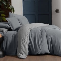 Sarev Mood Comfort Kenyon Çift Kişilik Gri Nevresim Takımı