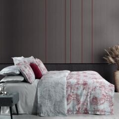 Sarev Rostov Saten Nevresim Takımı Çift Kişilik Gri