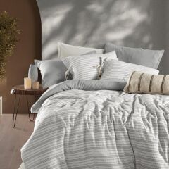 Sarev Mood Comfort Abra Nevresim Takımı Tek Kişilik Gri