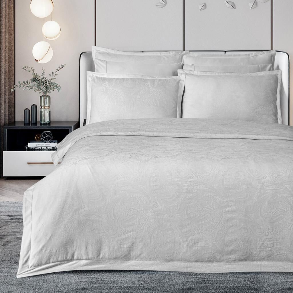 Sarev Borendo Saten Çift Kişilik Nevresim Takımı Gri