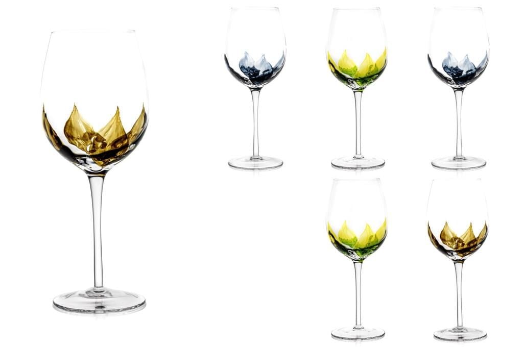 Mikasa Moor Yaprak Desenli 6lı Beyaz Şarap Kadehi