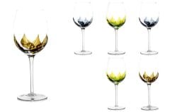 Mikasa Moor Yaprak Desenli 6lı Beyaz Şarap Kadehi