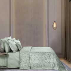 Sarev Himalia Saten Çift Kişilik Nevresim Takımı Yeşil