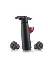 Vacu Vin Şarap Vakum Seti / Siyah (1 Pompa + 2 Tıpa)